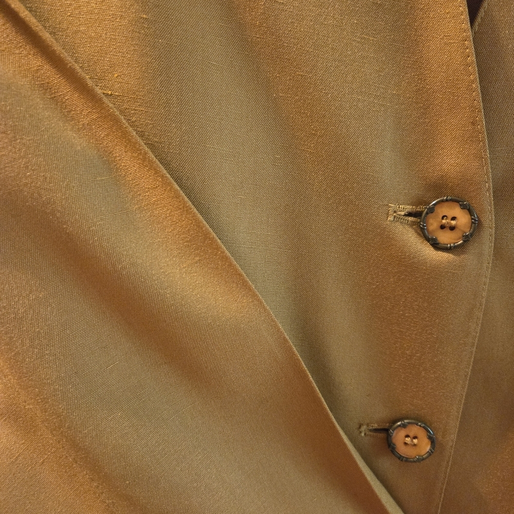Harve Bernard Gold Skort Woman’s Business Suit, Size 12 Petite - Picture 5 of 11